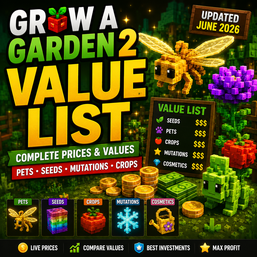 Grow a Garden 2 Value List (June 2026)