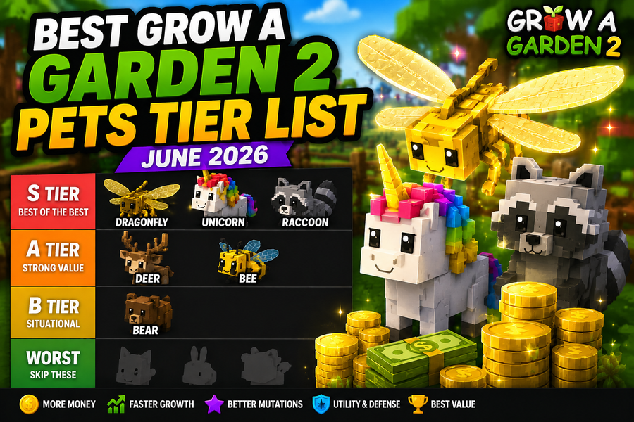 Best Grow a Garden 2 Pets Tier List (June 2026)