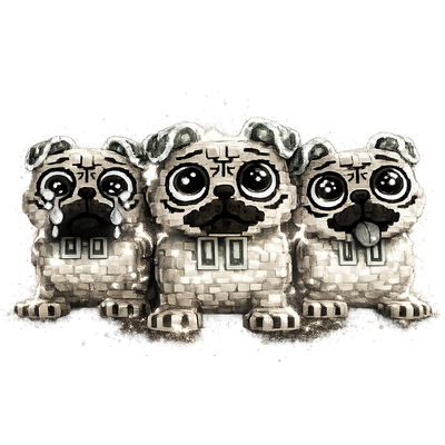 Los Puggies Yin Yang